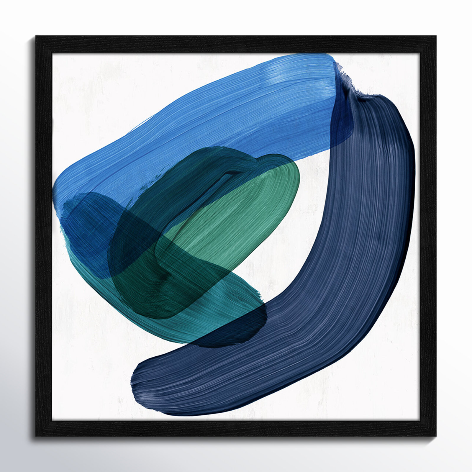 Smooth Bend II, 17" H x 17" W x 0.75" D, Black