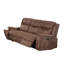 Canapé inclinable Verra avec porte-gobelets, similicuir brun noyer, 80 po-117559212
