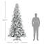 Arbre de Noël artificiel enneigé 9 pieds avec 616 branches de cèdre réalistes