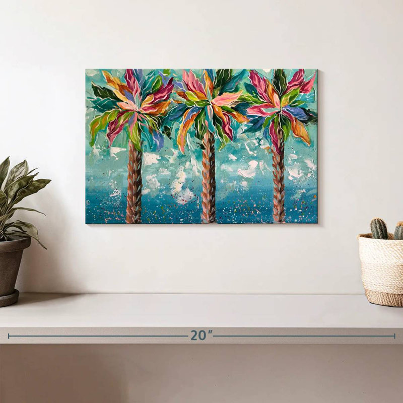 Harnek Colorful Palms, 8" H x 12" W