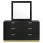 Commode 6 tiroirs avec miroir Hiser-1013564089