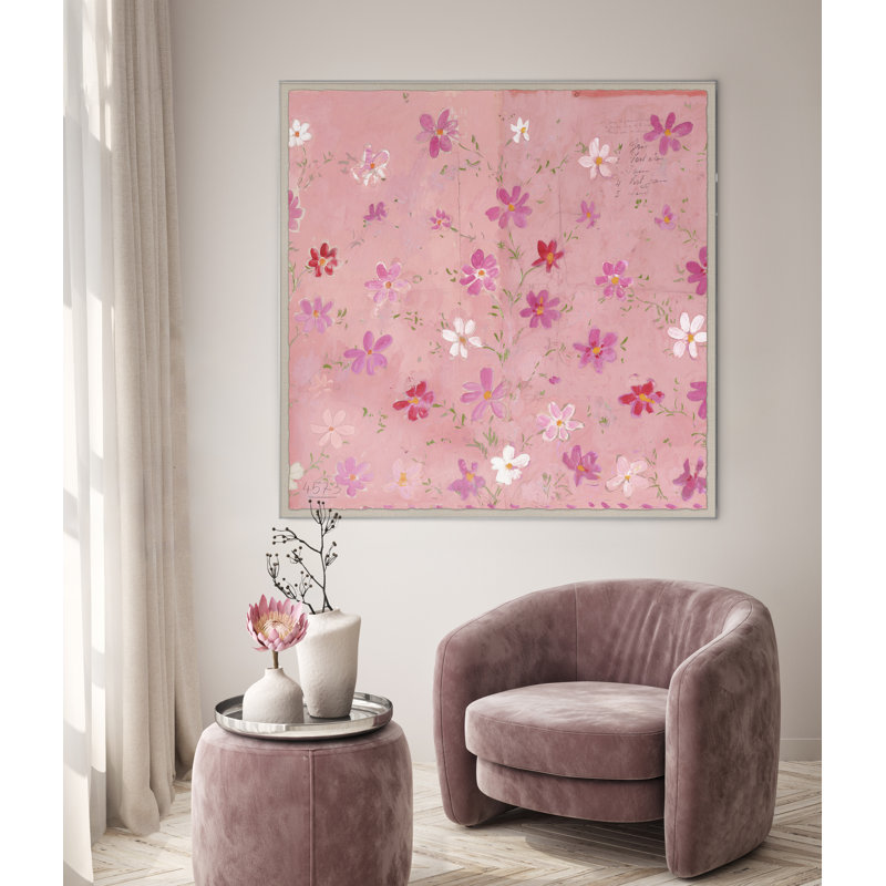 Pervenche Print by Paule Marrot Soicher Marin, Black Framed