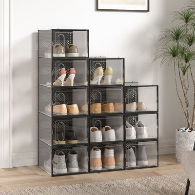 12 Pair Stackable Shoe Storage Box