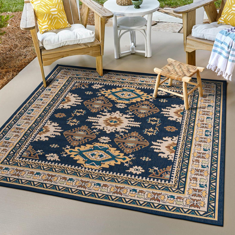 Tapis intérieur / extérieur Loreto Loreto Loreto, Carré 7 pi 10 po