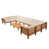 Teak Frame/Beige Cushion selected