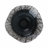12X12" Abstract Glass Bowl With Veining, White/Black