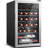 24 Bottle Wine Refrigerator – Quiet Freestanding Mini Fridge For Red, White, And Sparkling Wines, Digital Thermostat, Ideal For Home, Kitchen, Or Bedroom Use