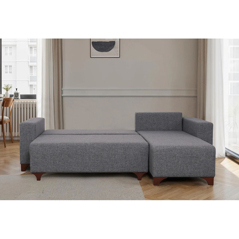 Canapé-lit d'angle, Gris