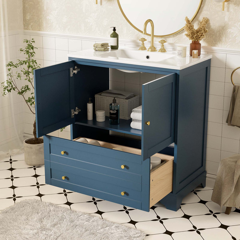 Meuble-lavabo 30 po avec lavabo en céramique
