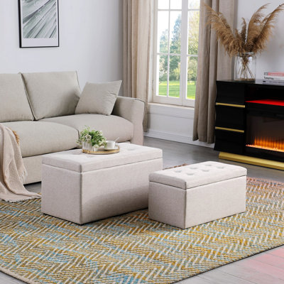 Tufted Ottoman Set