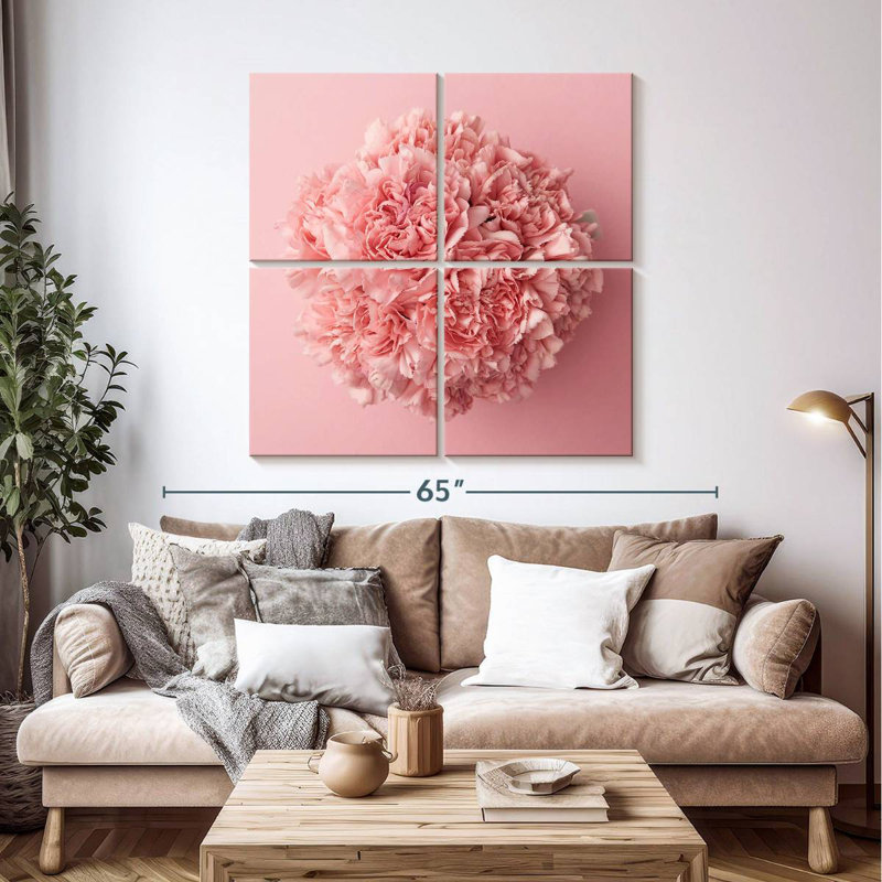 Œillet Harnek rose, H 45 po x l 45 po