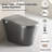 Smart Bidet Toilet With Auto Seat Lid, Warm Water, Air Drying, Night , Grey - Siphonic Jet And Multiple Function Modes Unique Bidet, Open/Close Seat, Heated Instant Led Display, Washing-128882768