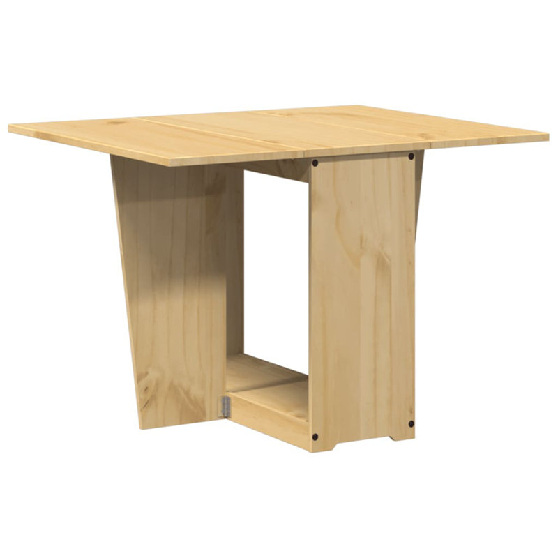 1 114cm Folding Table, Honey wax brown