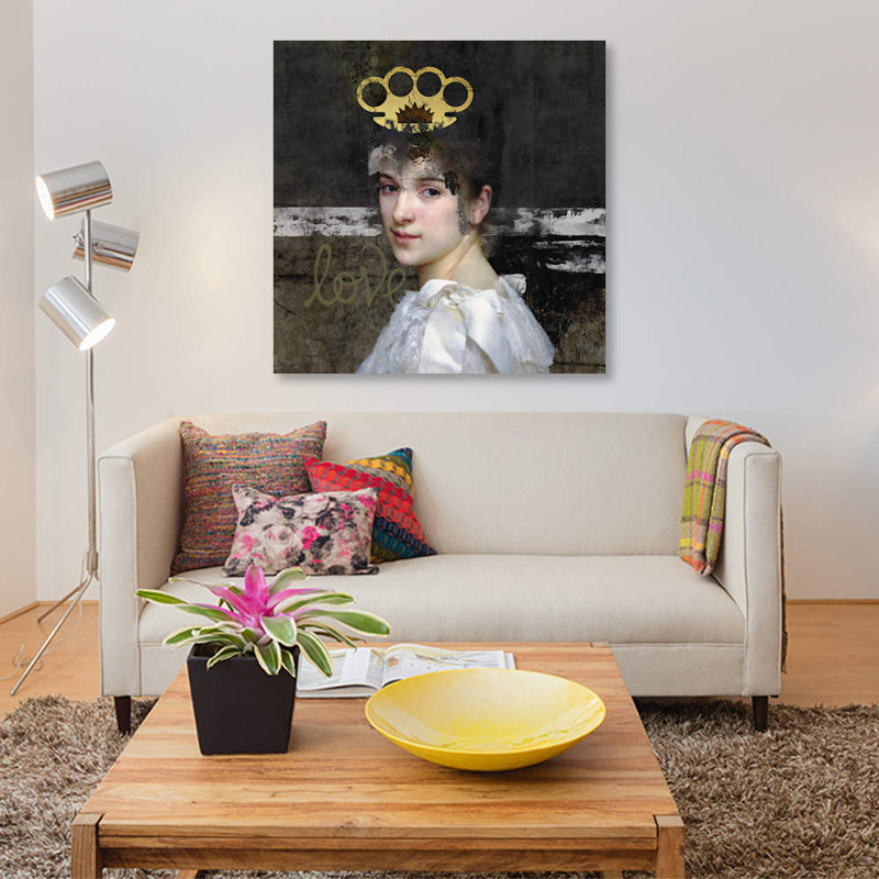 « femme », photographie sur toile, H 37 po x l 37 po x P 1,5 po, Toile tendue, Pas de tapis