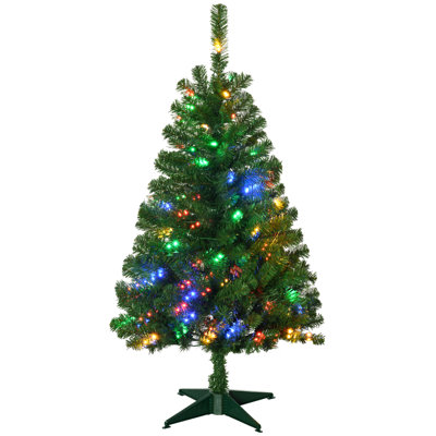 Tall Prelit Artificial Christmas Tree