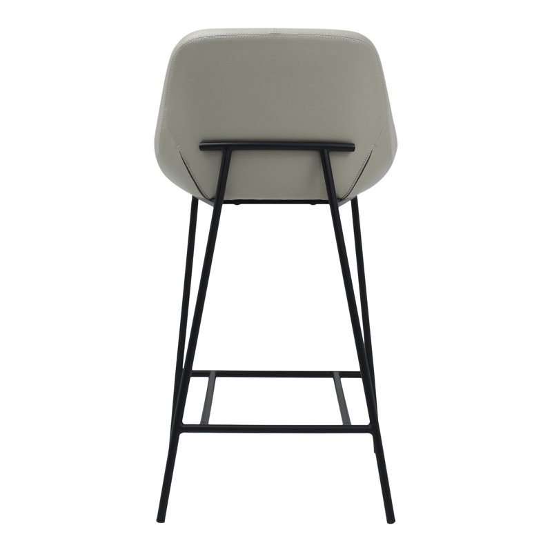Shelby Wood Counter Stool, Black, Counter Stool (27.2" Seat Height)