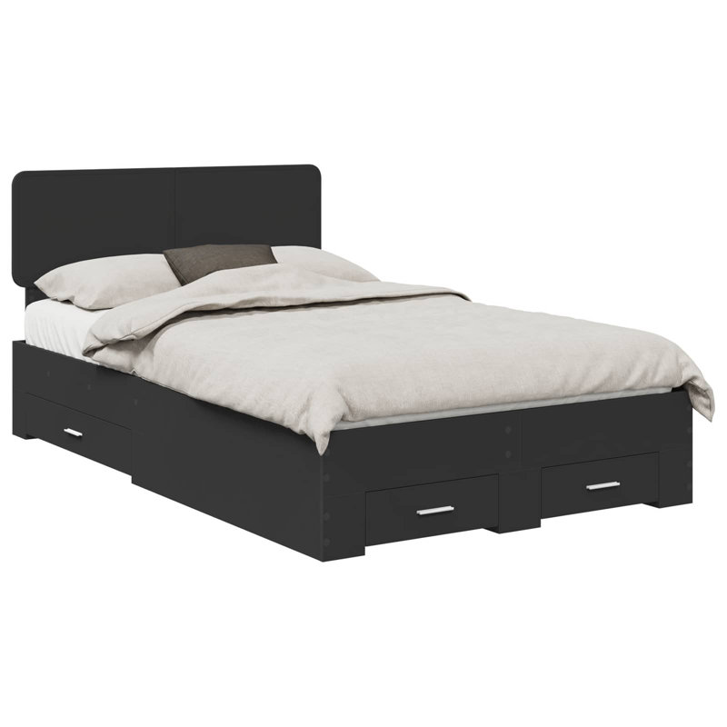 Bed, Black, Double (4'6)