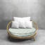 Decorative Indoor Outdoor Waterproof Round Cushion Cover, Patio Bar Stool UV Resistant Seat Cover-384905827