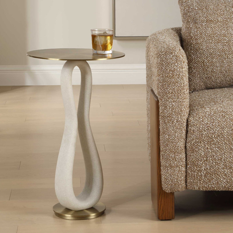 Uttermost Sonia Modern Brass Accent Table