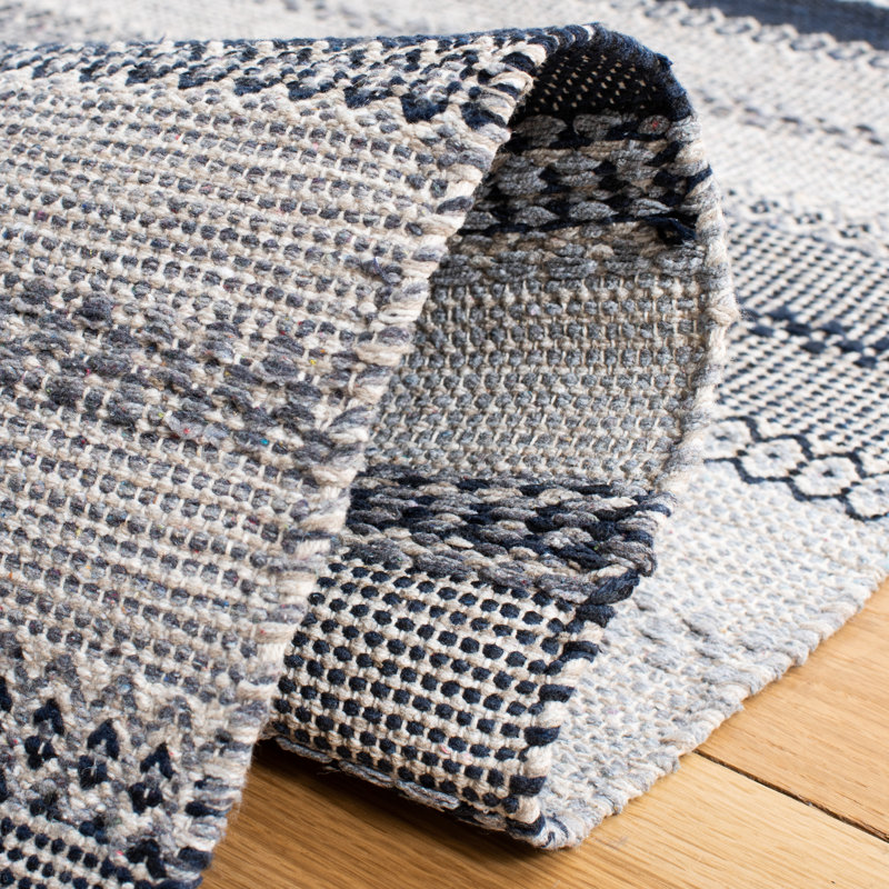 Montauk Flat Weave Cotton Striped Rug, Rectangle 6' x 9'