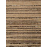 Aquila Striped Area Rug in Natural Black