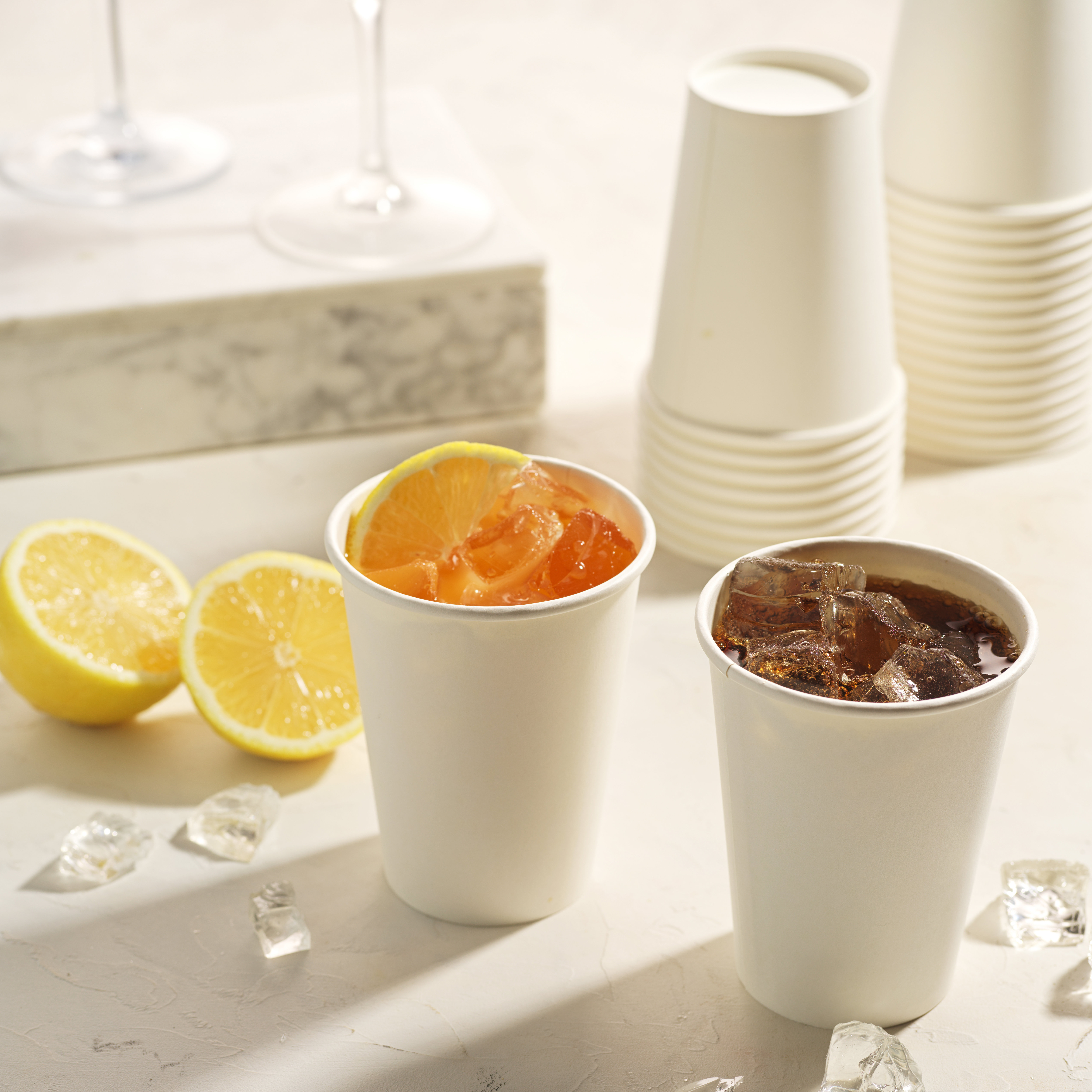 Munfix 300 Pack 12 Oz Paper Cups, Hot Coffee Cups, White Disposable ...