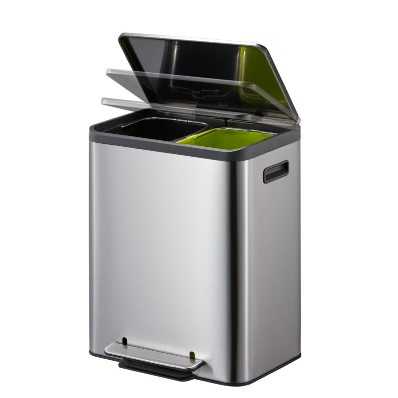 Steel Step On Recycling Bin - 30L