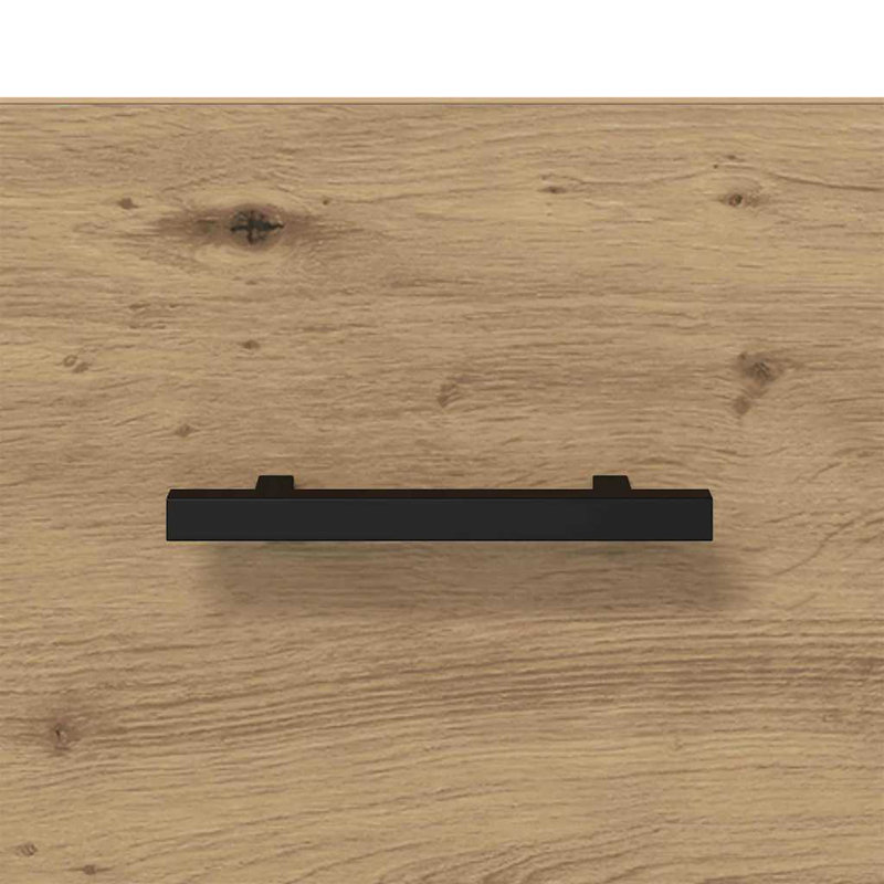 40cm W Manufactured Wood Bedside Table, Artisan Oak