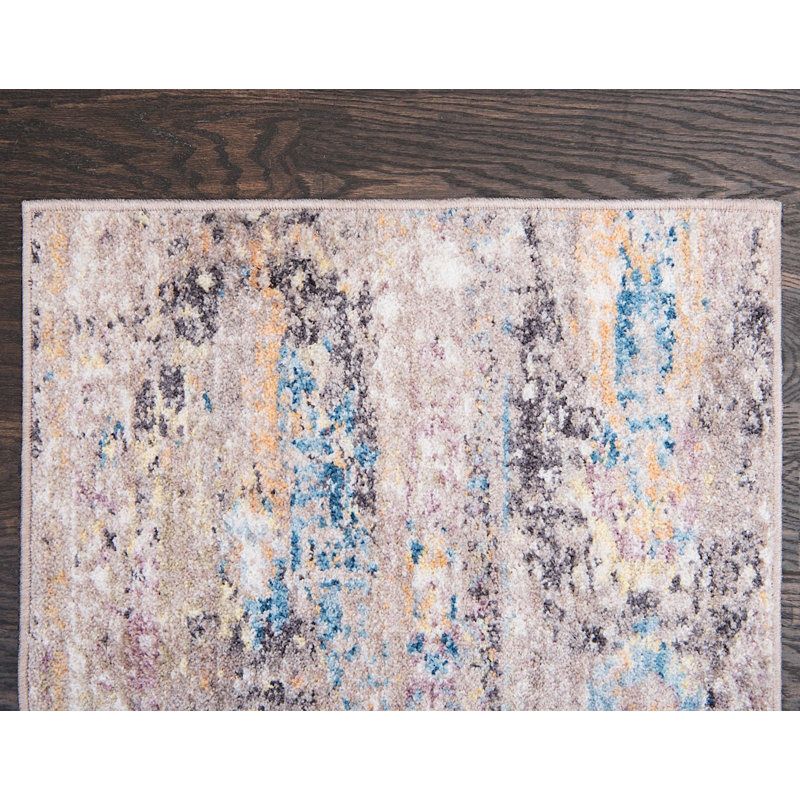Tapis beige Mulvaney Southwestern, Rectangle 4 pi x 6 pi