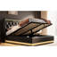 Full Size Upholstered Bed With 360° Wrap Led, Hydraulic Storage, Type-c, Black