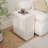 Solid Wood Nightstand, Leather Nightstand With 2 Spacious Storage Drawers, Narrow Bedside Table, End Table, Compact Design, Perfect For Bedroom, Small Spaces-758888281