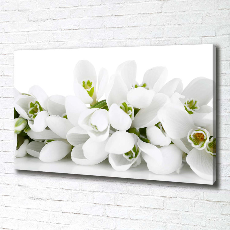 Snowdrops - Wrapped Canvas Print