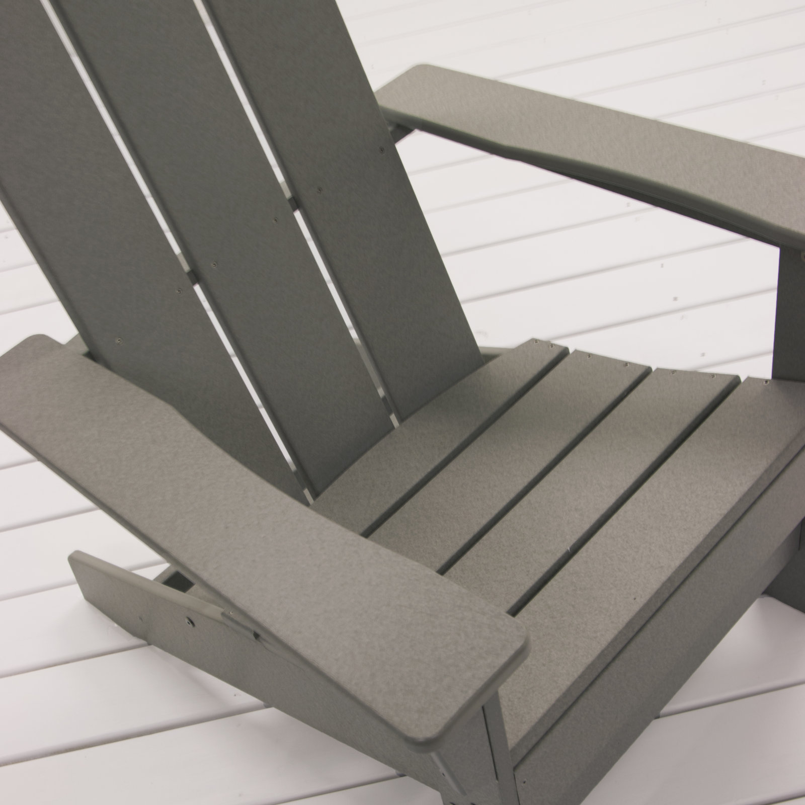 Ratcliff Outdoor Adirondack Set, LIght Gray