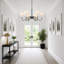 Lustre traditionnel 37 po avec abat-jour empire