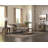Brookside 36-Inch Rectangle Coffee Table with Lower Shelf, Brown and Light Gray-91784875