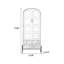 Blanc + vitrines en bois massif Burlywood