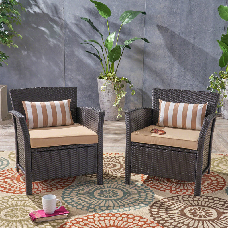 Patio Chair, Brown/Tan