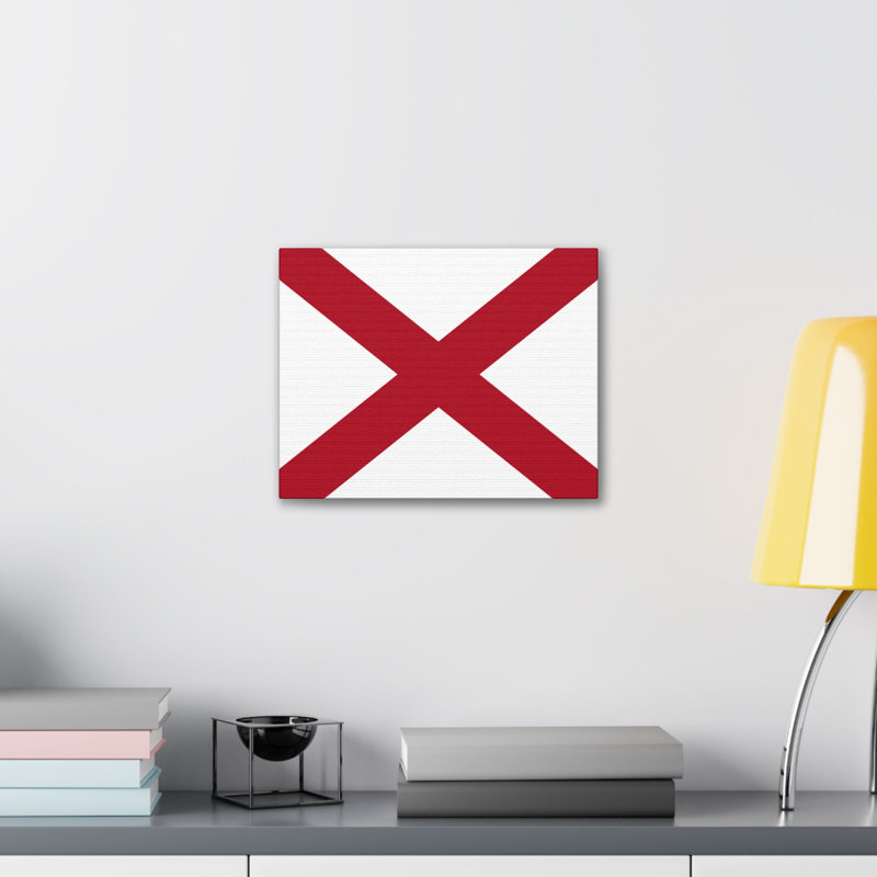 " Alabama State Flag ", 24" H x 30" W
