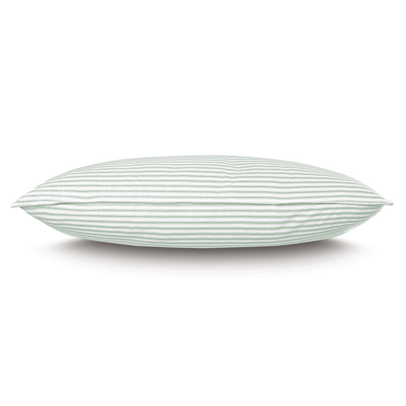 Blass Ticking Cotton Striped Sham by Alexa Hampton, King, Leaf