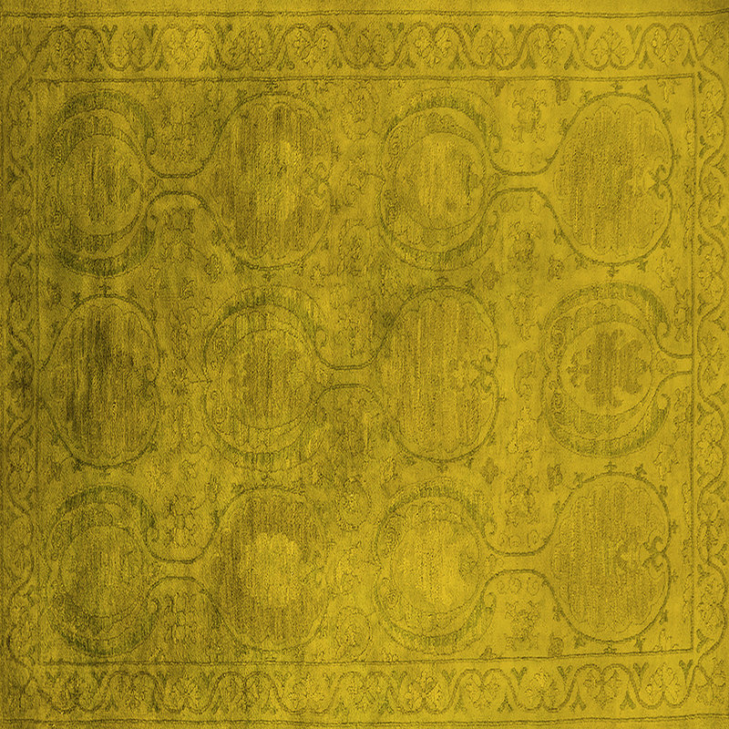 Tapis jaunes modernes Mid-Century 2647