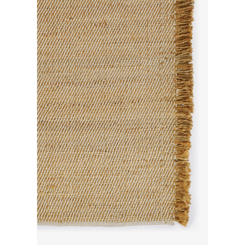 Natural Jute and Cotton Handmade 9' x 12' Rug