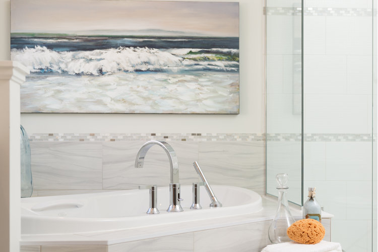 Clean, mold-free bathroom