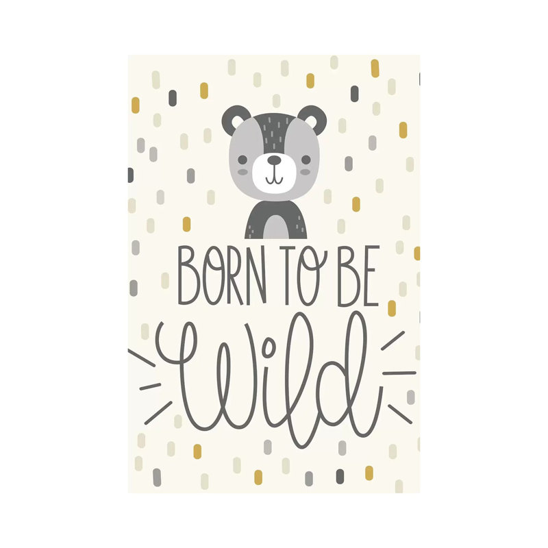 «Cute and Wild III», art encadré, Toile tendue, H 48 po x l 32 po x P 1,5 po