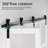3 Lite White Frosted Glass Bi-fold Sliding Barn Door with Hardware Kit and Handle(pantry,closet)-102693174