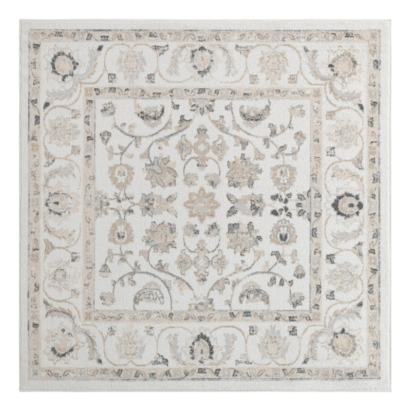 Hilley Oriental Indoor Rug, Square 6'