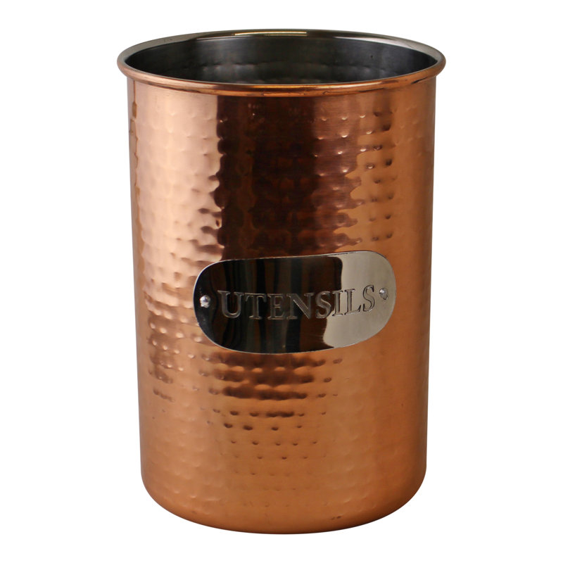Stainless Steel Round Utensil Crock