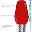 0,5 W, ampoule DEL C7 à intensité variable, culot E12-86128110