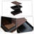 3-in-1 Height Adjustable Rolling Side Table with 360° Rotating Top, Storage End Table with Lockable Wheels and Gas Lift-1731582712