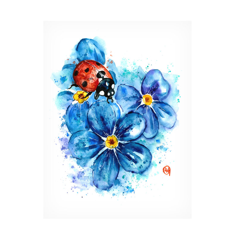 «Lisa Whitehouse Ladybug», art sur toile, H 19 po x l 14 po