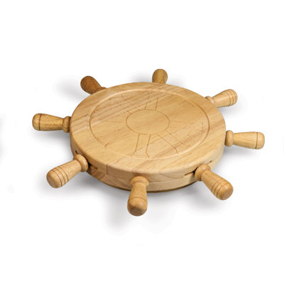 Mariner Lazy Susan Cheese Cutting Board & Tools Set Ensor